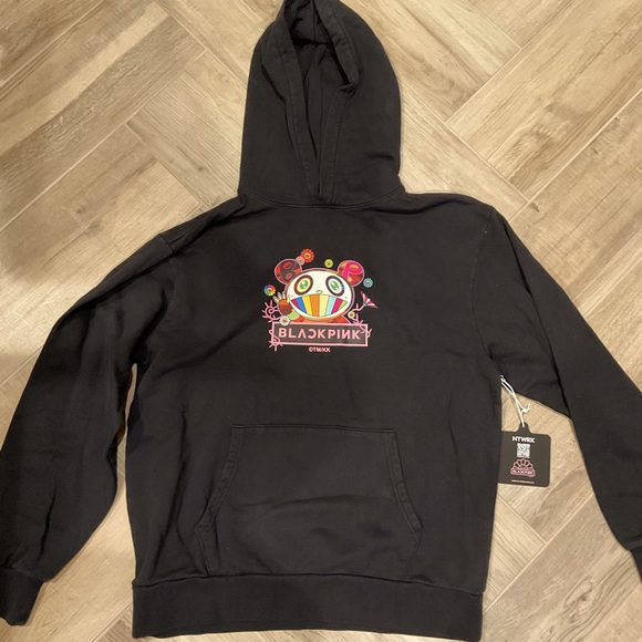 NWT NTWRK BLACKPINK Takashi Murakami Hoodie XL NWT! Panda Smiley flowers LV